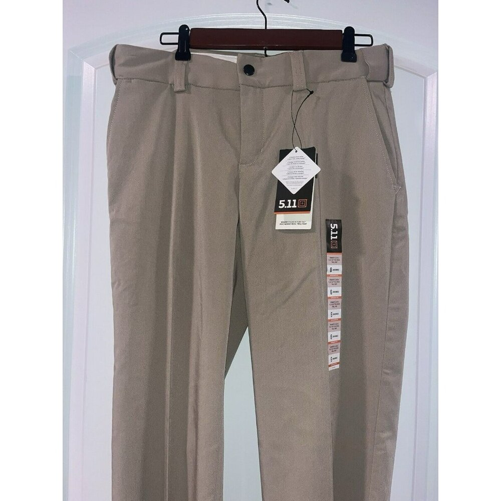 5.11 Women’s Size 16 Uniform Pants Flex-Tac Straight Fit Khaki Fast Shipping! - Picture 2 of 3